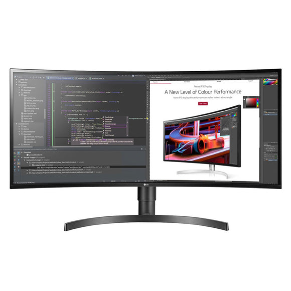 LG E34WL85C-B 34 Inch 21:9 UltraWide™ QHD IPS Curved Monitor with HDR10