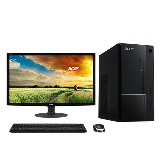 Acer Aspire TC-875 10th Gen Core i3 8GB monitor128GB SSD+1TB HDD GT730 with Office for Home & Student  - KA220HQ Abid