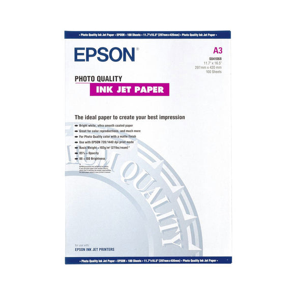 EPSON Photo Quality Inkjet Paper A3 (100)
