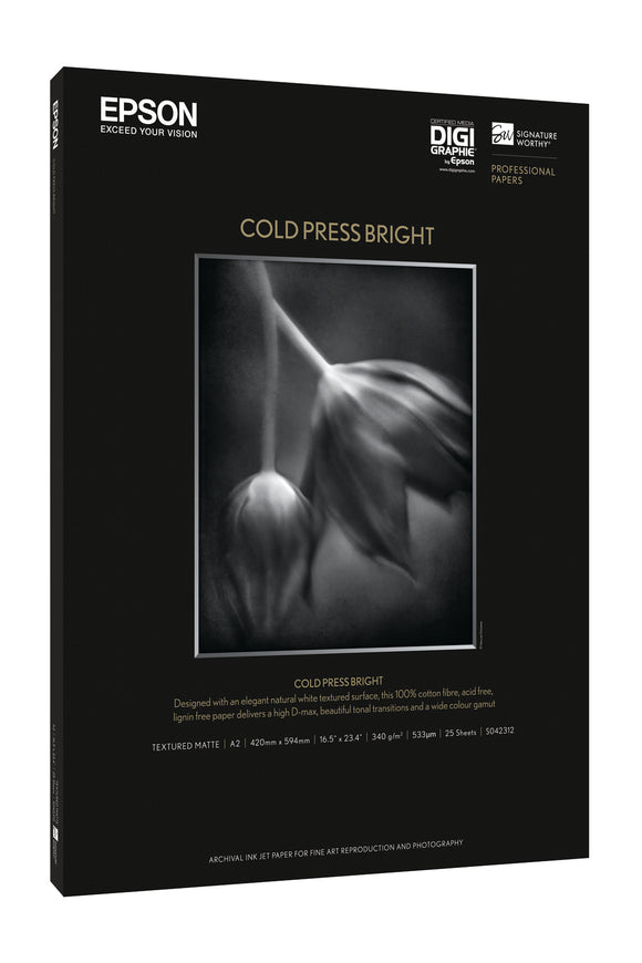 EPSON Cold Press Bright A3+ 25 Sheets