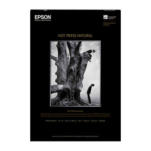EPSON Hot Press Natural 17" x 22" 25 Sheets