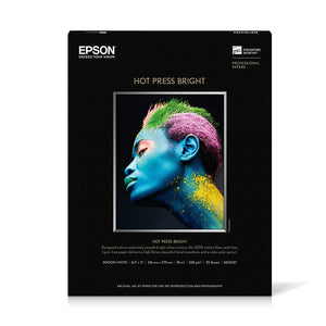 EPSON Hot Press Bright 8.5" X 11" 25 Sheets