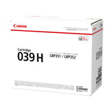 Canon CART 039 WW \ CART 039 H WW Original Laser Toner Cartridge