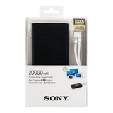 Sony CP-V20 High-Capacity 20000mAh Portable Dual USB Power Bank
