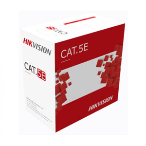 Hikvision Cat5e Outdoor UTP Cable [23AWG, Core Diameter 0.5mm, Black, 305m/roll] DS-1LN5EO-UU/E