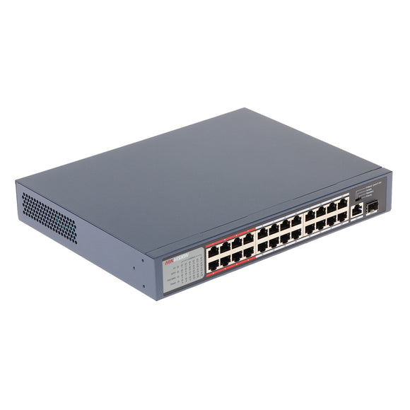 Hikvision L2 24 Port Fast Ethernet Unmanaged PoE Switches  DS-3E0326P-E/M(B)