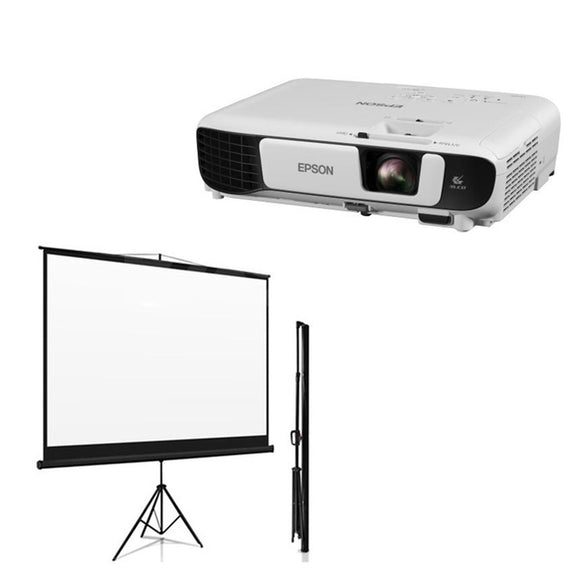 Epson EB-X41 XGA projector with  70 x 70 Tripod