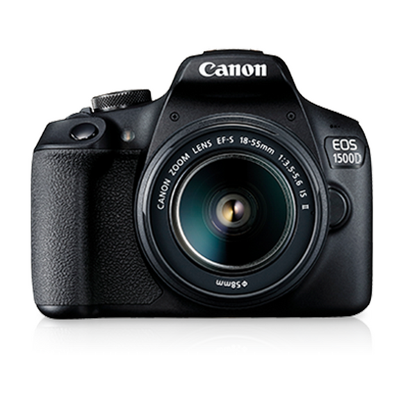 Canon EOS 1500D (W) w/18-55 IS II DSLR Camera