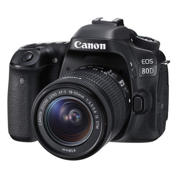 Canon EOS 80D (W) w/18-55 IS STM DSLR Camera