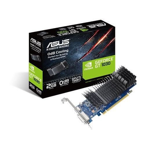 ASUS GeForce® GT 1030 2GB GDDR5 low profile graphics card (GT1030-SL-2G-BRK D5)