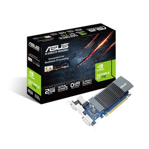 ASUS GeForce® GT 710 great value graphics with passive 0dB efficient cooling (GT710-2-SL-2GD5 BRK)