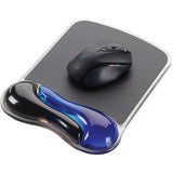 Kensington Gel Mouse Pad With Wrist Support- Blue Black