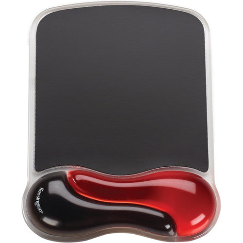 Kensington Gel Mouse Pad With Wrist Support- Red Black