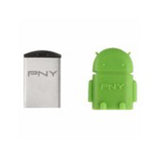 PNY Micro M2 Attaché USB 2.0 + OTG Robot Flash Drive