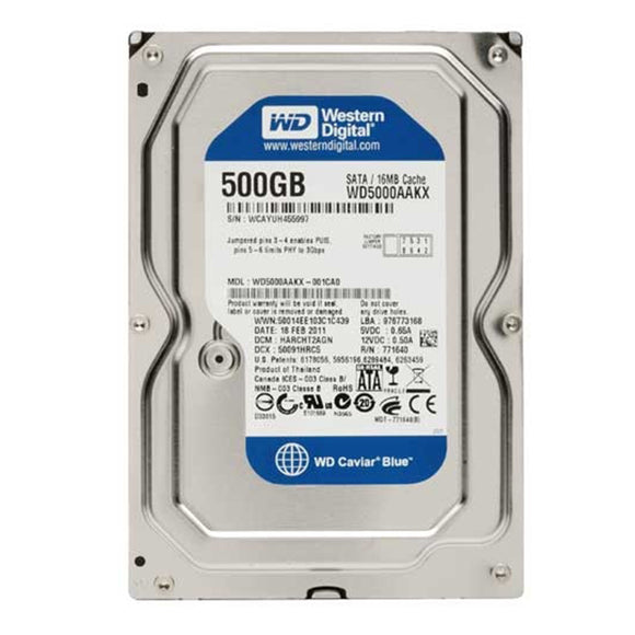 Western Digital WD5000AAKX - 500GB 7.2K RPM SATA 3.5