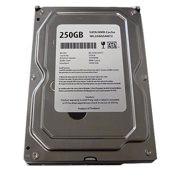 Western Digital WL 250GB 7200RPM 8MB Cache ATA/100 IDE PATA 3.5